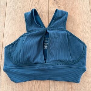 Teal keyhole Sports Bra